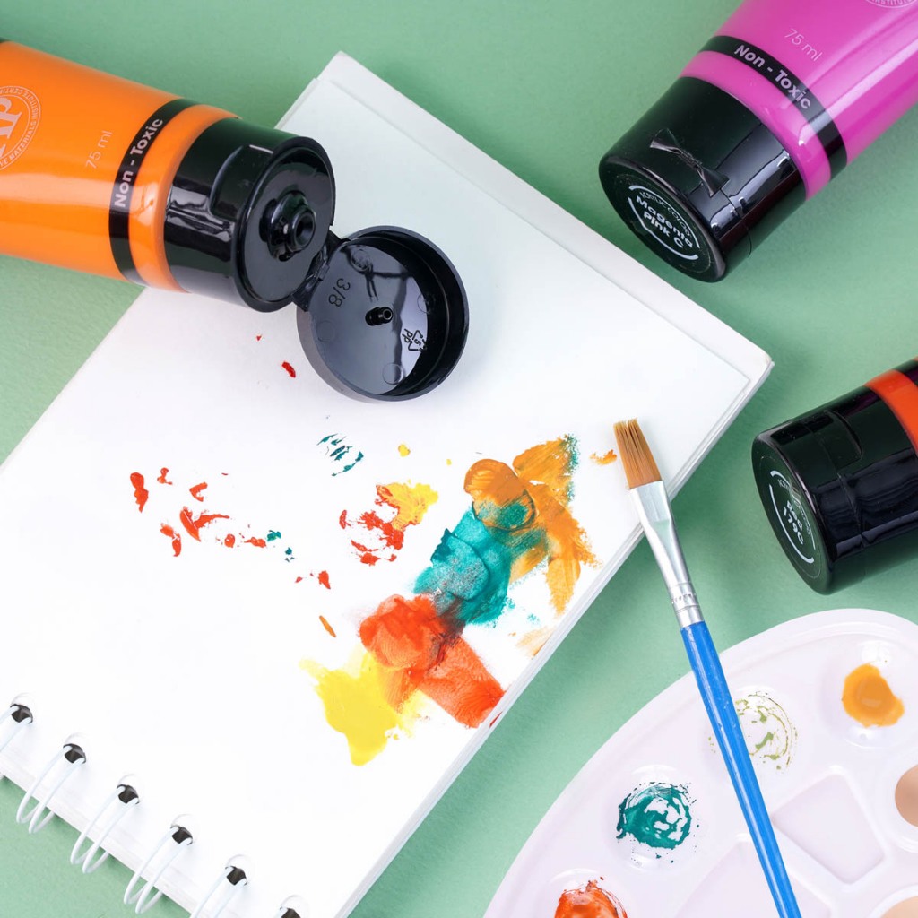 Màu Nước Acrylic Classmate Tuýp Màu Acrylic 75ml Độ Che Phủ Cao Chồng Được Màu Chống Nước, Tô Tượng DIY Vẽ Tranh AC0004