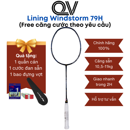 Vợt cầu lông Lining Winstorm 79H chính hãng Quốc Việt Badminton vợt nhẹ ...