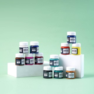Bộ Màu Nước Gouache ARTMATE Dạng Hũ 15ml, Màu Nước Pha Sẵn, Đậm Đặc Mịn, An Toàn Để Vẽ Tranh Tô Màu AM-GC0001