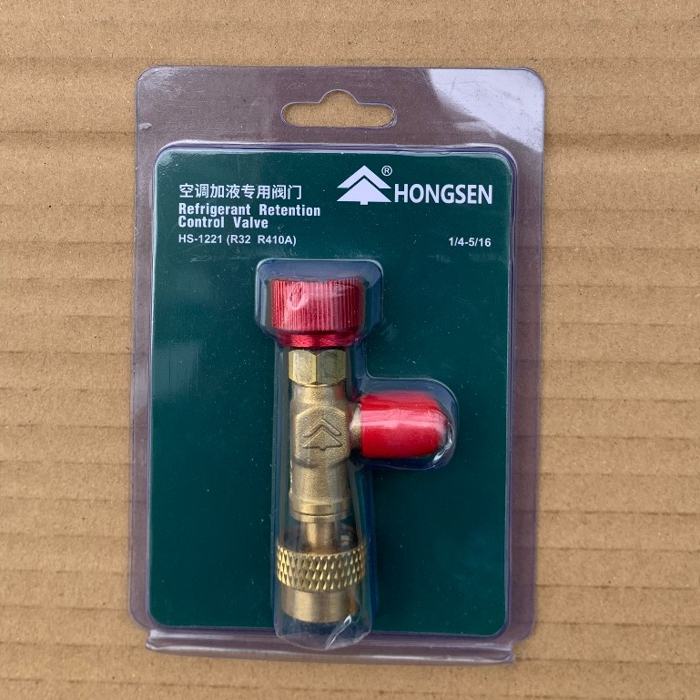 Van khóa gas chống bỏng R22 - R410A Hongsen / Van chống bỏng Gas R410 ...