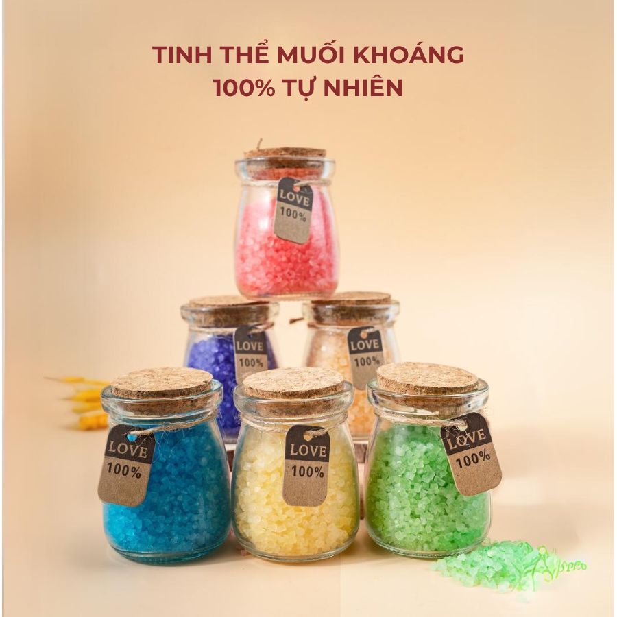 Muối tắm Himalaya tẩy tế bào chết, dưỡng ẩm da giúp da trắng sáng, sạch hơn và thư giãn giảm stress