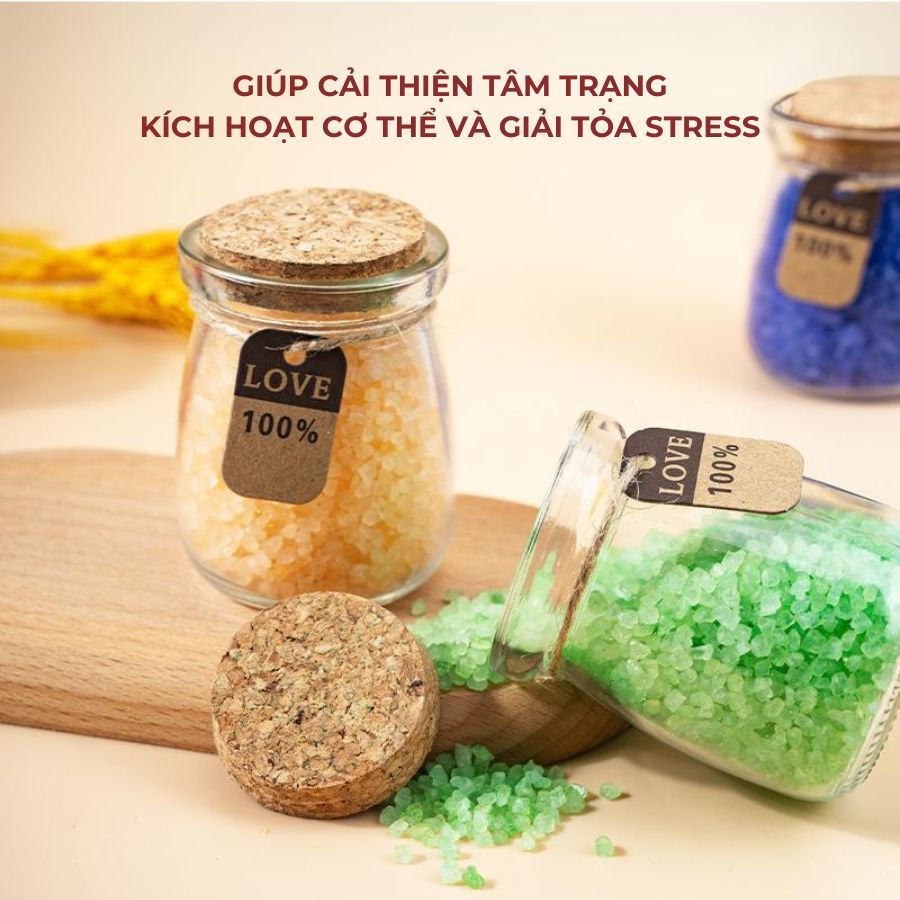 Muối tắm Himalaya tẩy tế bào chết, dưỡng ẩm da giúp da trắng sáng, sạch hơn và thư giãn giảm stress