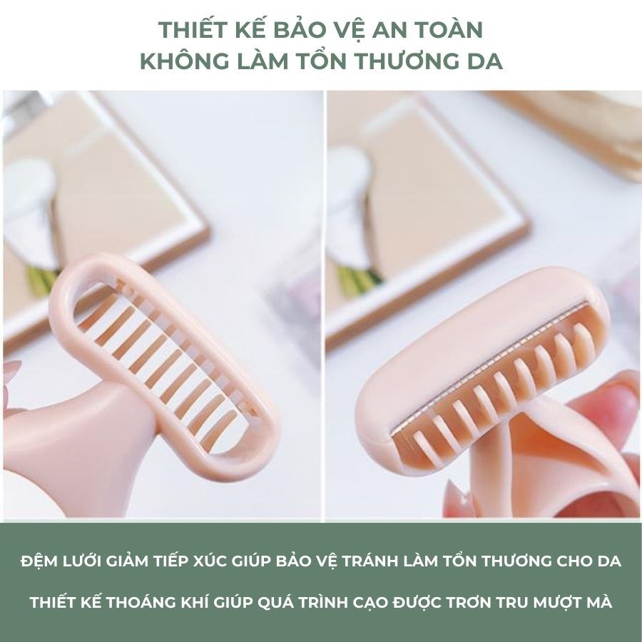 Dao Cạo Lông Vùng Kín, Toàn Thân Không Gây Trầy Xước Da, Mềm Mại An Toàn