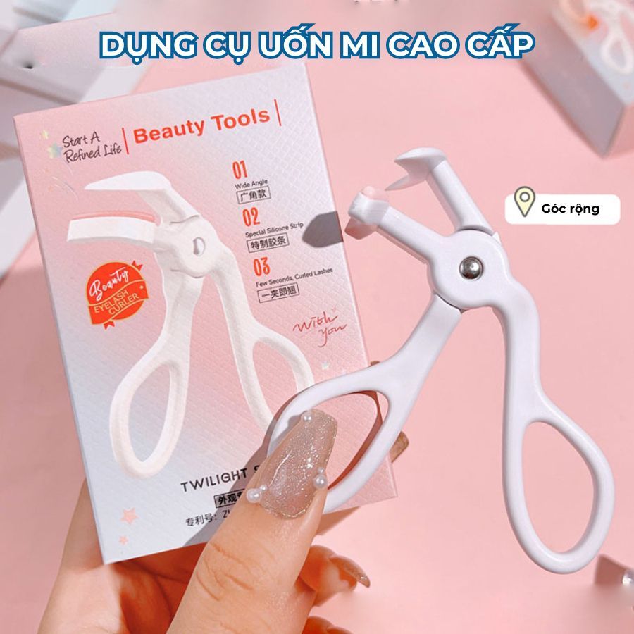 Dụng Cụ Bấm Mi Mini Kẹp Bấm Mi Góc Rộng Nhỏ Gọn Phù Hợp Với Mọi Hình Dạng Lông Mi Làm Cong Mi Thiết Kế Nhỏ Gọn