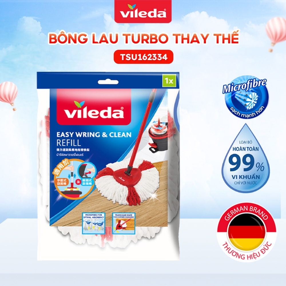 Ảnh Bông lau thay thế cây lau nhà VILEDA Turbo Easy Wring&Clean 3