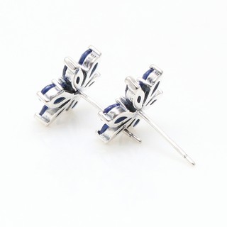 Khuyên tai nữ LAMY Timeless Sparkling Blue Herbarium Cluster Earrings Silver 3153 - Khuyên tai cao cấp