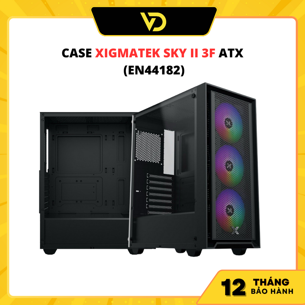 Case XIGMATEK SKY II 3F - EN44182 (Kèm 3Fan Led) | Shopee Việt Nam