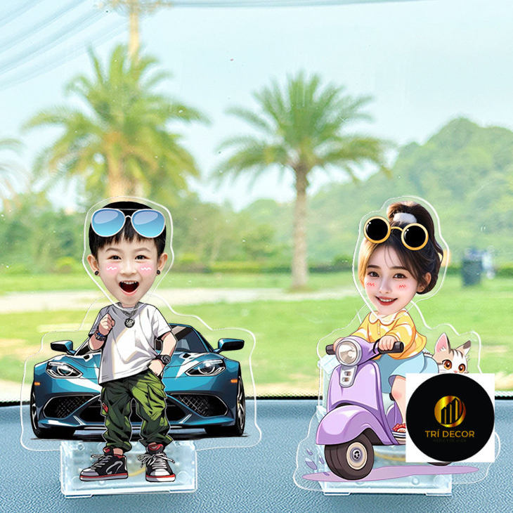 Mô hình standee cặp đôi lắc đầu đa dạng mẫu, ghép mặt theo yêu cầu, in theo yêu cầu dùng để decor, trang trí, tặng quà