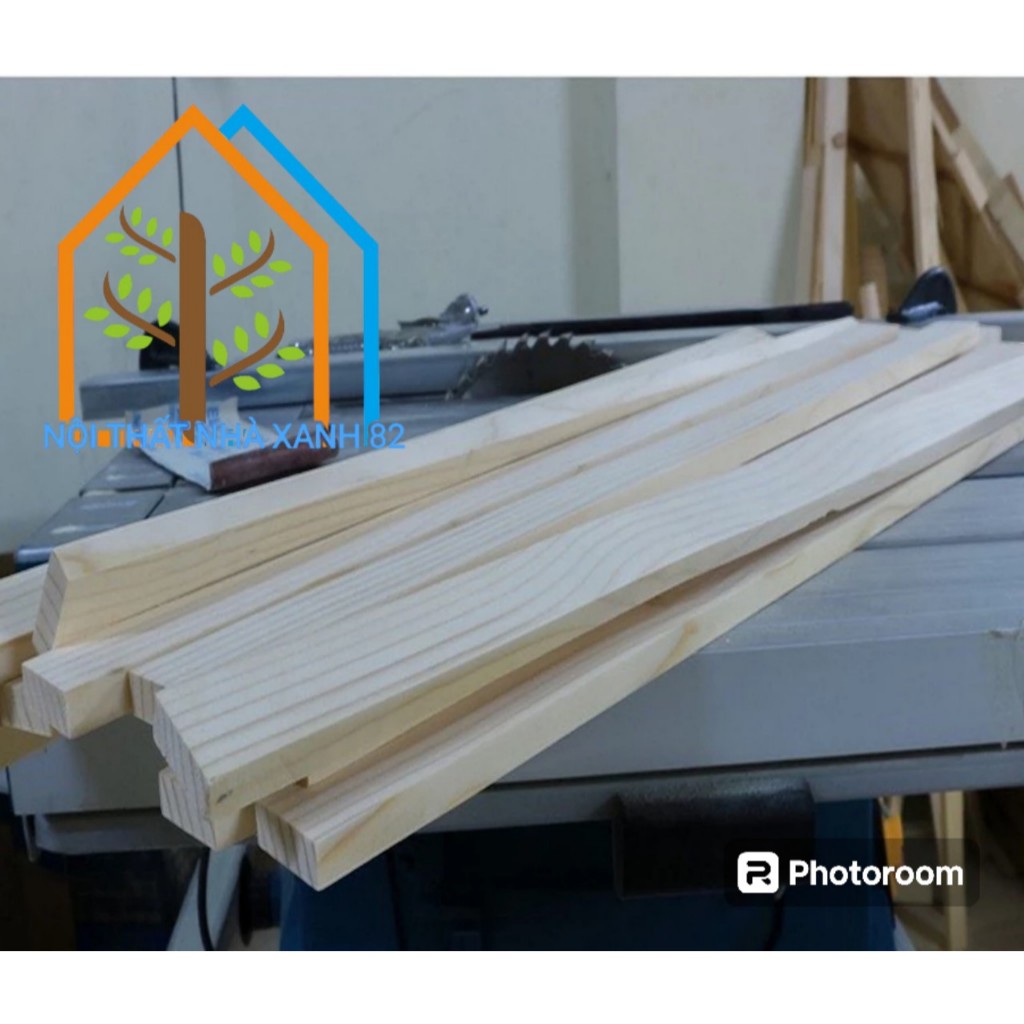 Thanh Gỗ Vuông 3 Dài 30-120 Nội Thất Nhà Xanh 82 - Thanh Gỗ Được Làm Từ Chất Liệu Gỗ Thông Nhập Khẩu, Đã Nhám Mịn 4 Cạnh