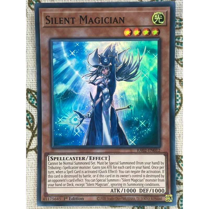 thumbnail image 2 of Silent Magician 1st Edition Prismatic Ultimate Rare RA02-EN012 Yu-Gi-Oh 2 of 13