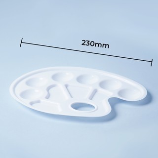 Khay Pha Màu Nước, Palette Đựng Màu ARTMATE Chuyên Dụng, Nhựa Trắng Hình Hoa, Con Cá, Con Cua AM-PT0001/2/3