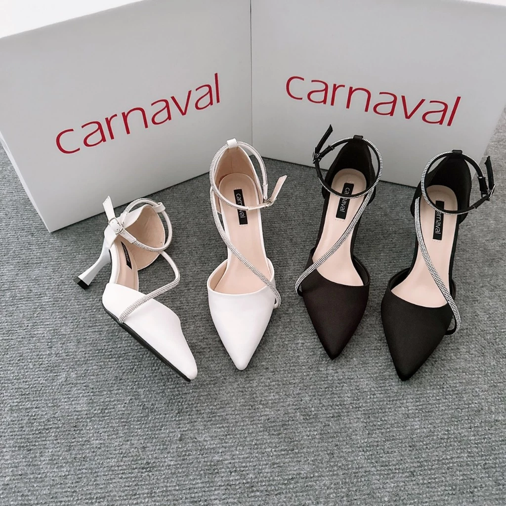 Giày sandal cao gót mũi nhọn