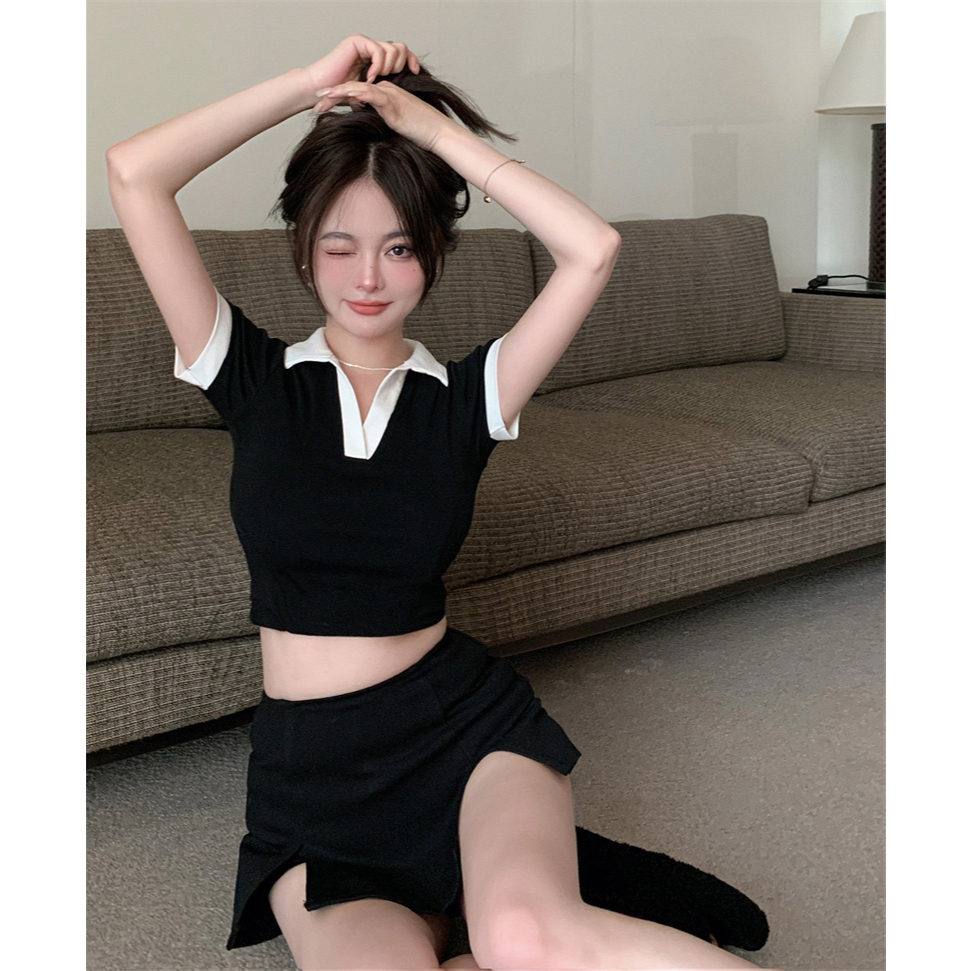 Áo Thun Cổ Bẻ Bigsize Áo Kiểu PoLo Nữ Chất Thun Borib Lên Phom Tôn Dáng Tôn Eo MÃ A41