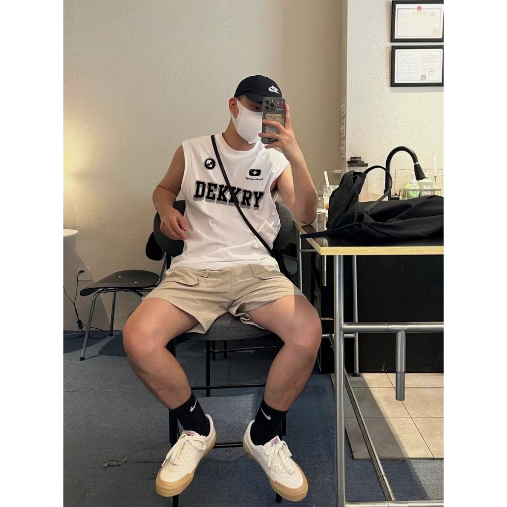 Áo Tank Top Nam Nữ RedLabel In Họa Tiết DEKKRY, Áo Ba Lỗ Sát Nách Nam Nữ Cotton Cá Tính TT10