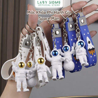 Móc Khóa Phi Hành Gia Space Man Trang Trí Siêu Đẹp, Móc Khóa Vũ Trụ Treo Túi Xách 3D Nhiều Màu Sắc LABY HOME