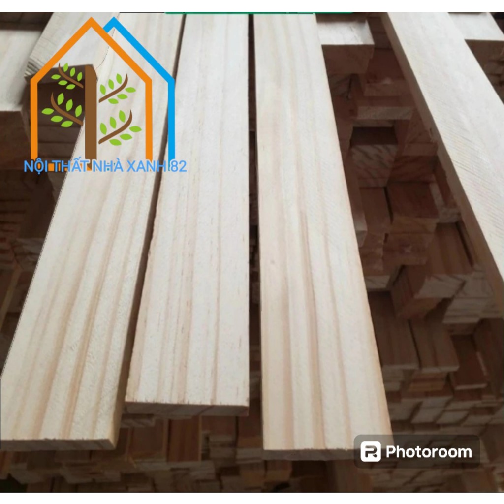 Thanh Gỗ Thông DERCO Dày 2cm Rộng 8cm Dài 30-120cm,Được Chà Mịn 4  Cạnh,thanh gỗ nan hàng dào derco,nan pallet đẹp.