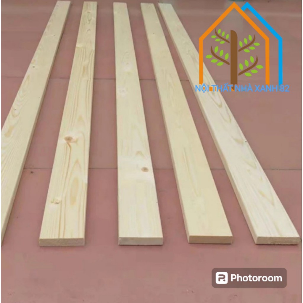 Thanh Gỗ Thông DERCO Dày 2cm Rộng 8cm Dài 30-120cm,Được Chà Mịn 4  Cạnh,thanh gỗ nan hàng dào derco,nan pallet đẹp.
