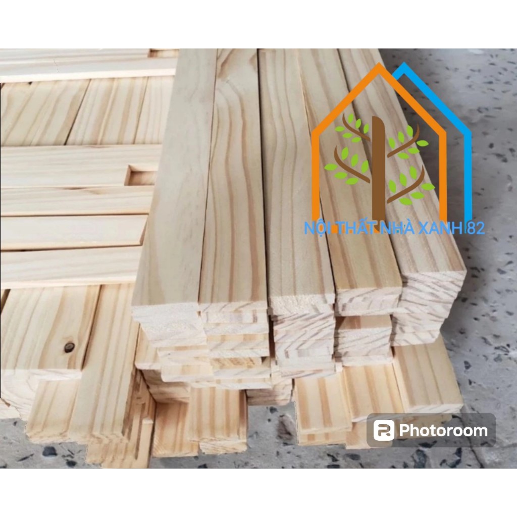 Thanh Gỗ Thông DERCO Dày 2cm Rộng 8cm Dài 30-120cm,Được Chà Mịn 4  Cạnh,thanh gỗ nan hàng dào derco,nan pallet đẹp.