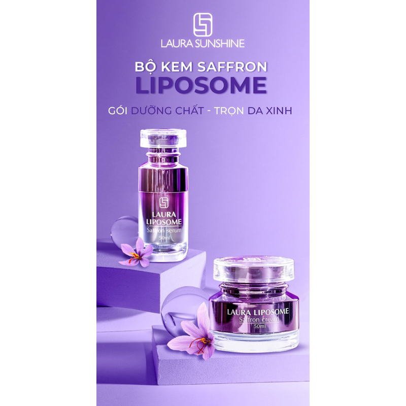Bộ Đôi Kem Dưỡng + Serum Ban Đêm Nhuỵ Hoa Nghệ Tây -Laura Sunshine Nhật Kim Anh