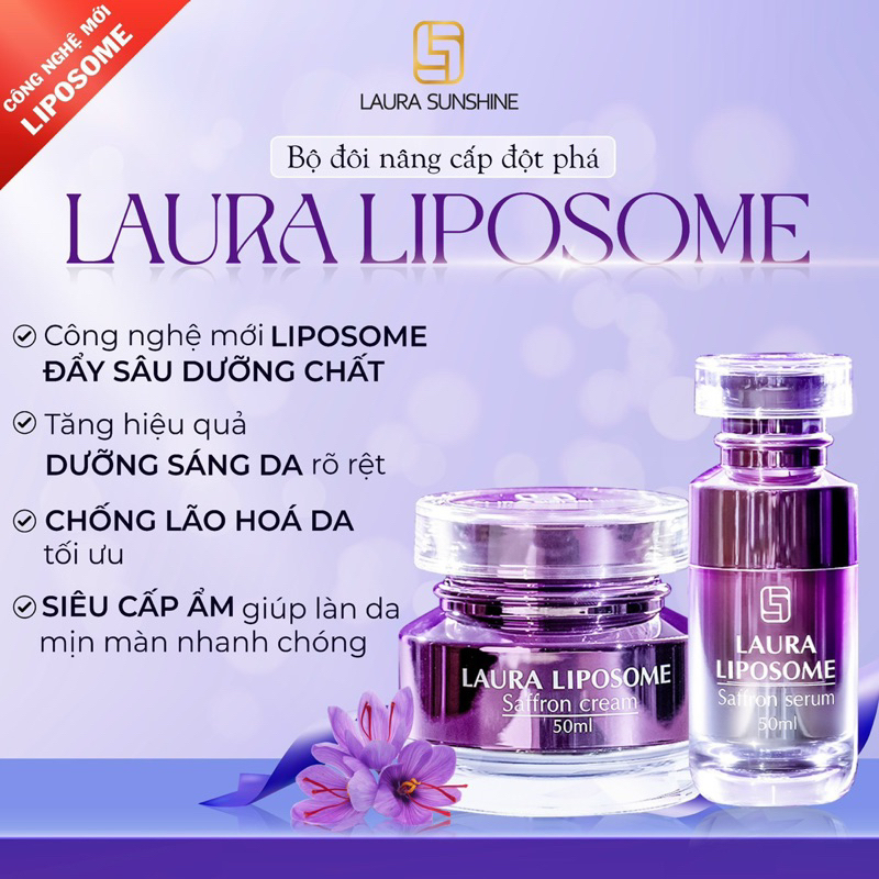 Bộ Đôi Kem Dưỡng + Serum Ban Đêm Nhuỵ Hoa Nghệ Tây -Laura Sunshine Nhật Kim Anh