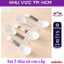 Set 5 muỗng thìa sứ cao cấp chịu nhiệt, họa tiết basic đen trắng hiện đại kèm hộp đựng sang trọng