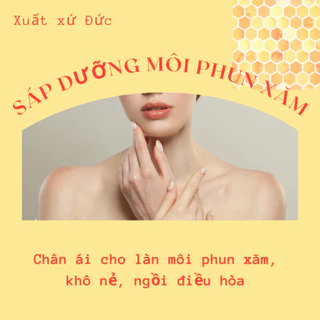 Sáp Dưỡng Môi Cho Môi Phun Xăm Khô Nẻ Dưỡng Môi Mềm Mịn Chống Lão Hoá Lên Màu Tươi Đẹp Lâu Phai, Dưỡng