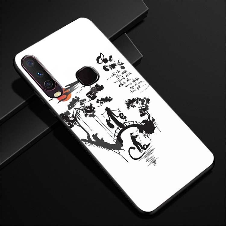 Ốp Lưng VIVO U10, Y11, Y12, Y15, Y17, Y19 Mặt Lưng Kính Cao Cấp, Chống Sốc, Hàng Mới