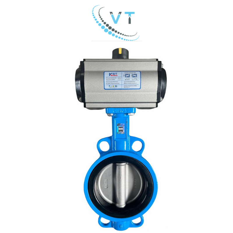 Van bướm EPDM điều khiển khí nén Double Acting