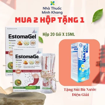 Gói Uống Dạ Dày Estomagel-Hỗ Trợ Giảm Viêm Loát Dạ Dày , Đầy Hơi, Ợ Chua, Trào Ngược Dạ Dày. Hộp 20g