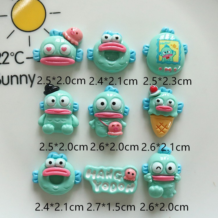 Jibbitz Cross, Charm Sticker Gắn Dép Hình Cá Xanh Miệng To Độc Đáo DIY ...