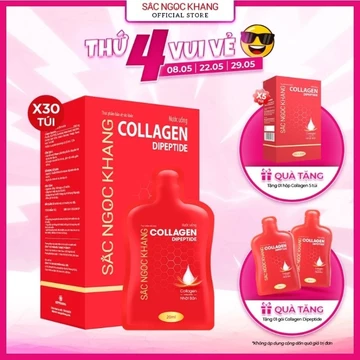 Nước uống COLLAGEN sắc ngọc khang (Hộp 30 gói), collagen từ Nitta Gelatin nhật bản, cho làn da trắng hồng mịn màng