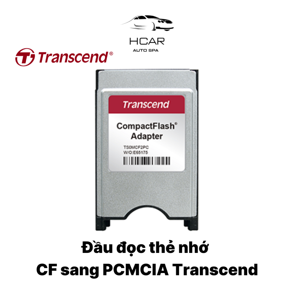 Adapter Transcend chuyển đổi thẻ nhớ Compact Flash CF sang PCMCIA ...