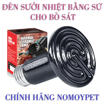 Đèn sưởi Đêm cho Bò Sát, Chim, Chó, Mèo,... Đèn sưởi Sứ | Đèn Hồng ngoại không phát sáng NOMOY 50W-100W-150W