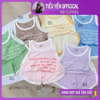 Quần áo trẻ em, Đồ bộ mặc nhà cho bé trai bé gái kiểu dáng thể thao nhiều họa tiết cho bé 9-22kg S1518 | Tiểu Yến KID