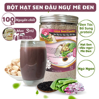 Bột Hạt Sen - Đậu Ngự Mè Đen Không Đường Senfarm