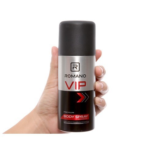 Xịt ngăn mùi nước hoa cao cấp Romano Vip Passion 150ml