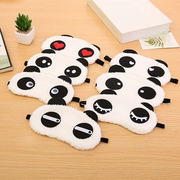 Bịt mắt ngủ, Đồ bịt mắt khi ngủ họa tiết gấu trúc vải bông siêu mịn, Bịt mắt Panda chống chói mắt