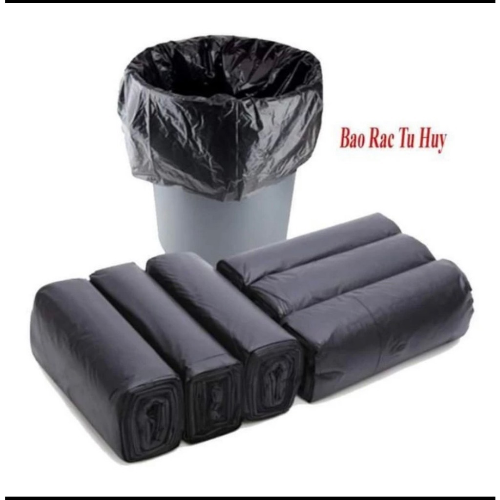 Túi Đựng Rác Có Dây Kéo Loại Siêu Dày Dai Chắc Chắn, Túi Đựng Rác