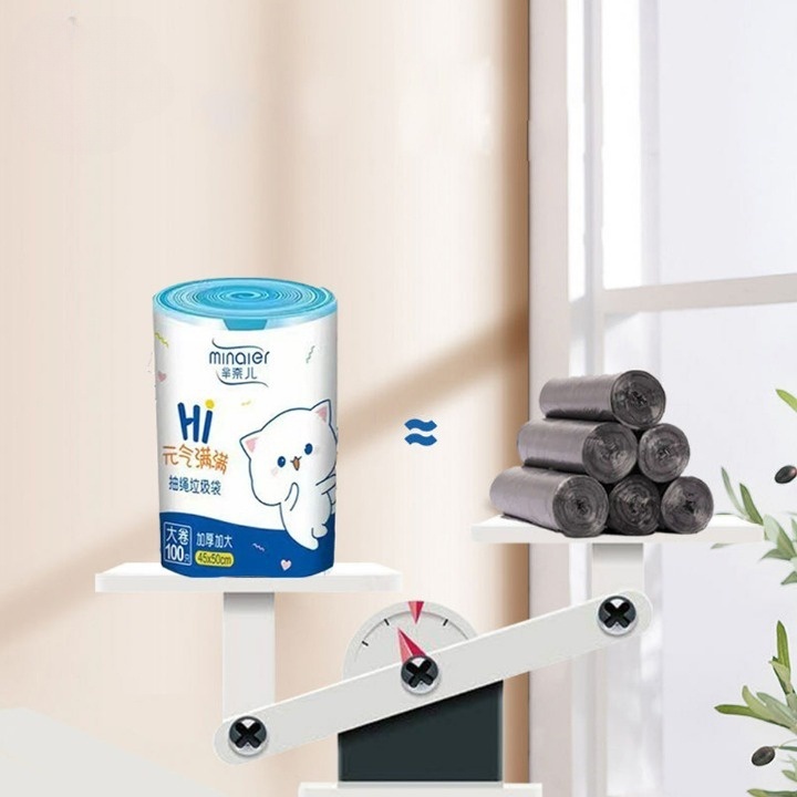 Túi Đựng Rác Có Dây Kéo Loại Siêu Dày Dai Chắc Chắn, Túi Đựng Rác