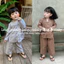 Bộ đồ Lam cho bé gái, Chất Kate mệm mại, mát mẻ cho bé, Quần áo dài tay cho bé mặc đi lễ chùa