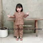 Bộ đồ Lam cho bé gái, Chất Kate mệm mại, mát mẻ cho bé, Quần áo dài tay cho bé mặc đi lễ chùa