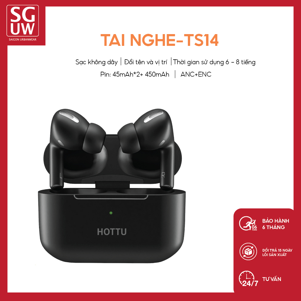 Tai nghe TS14, Sạc không dây, Tai nghe chống ồn CNC + ENC | Shopee Việt Nam