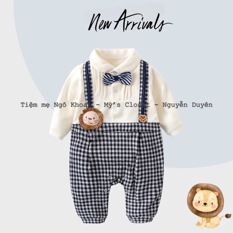 [MD12] VLINDER  body dài tay công tử cho bé trai