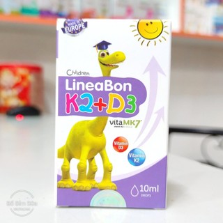LineaBon K2+D3  Bổ Sung Vitamin K2 Và Vitamin D3 Tăng Cường Hấp Thu Canxi Tối Đa Trẻ Hộp 10ml