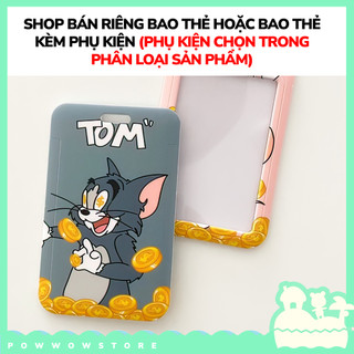 [Sẵn VN] Bao Đựng Thẻ Nhân Viên Dọc Nhựa ABS Phong Cách Nhân Vật Hoạt Hình Chuột Mèo Tom Jerry