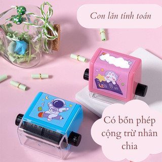 Con lăn phép Tính 2 in 1 Cộng Trừ Nhân Chia mini đơn giản ngẫu nhiên cho bé