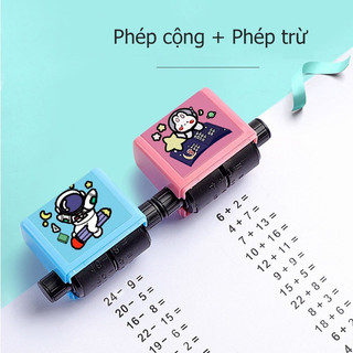 Con lăn phép Tính 2 in 1 Cộng Trừ Nhân Chia mini đơn giản ngẫu nhiên cho bé