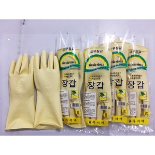 Bịch 10 đôi găng tay cao su Sắc Cầu Vồng A dài 29cm đủ size, găng tay rửa bát, rửa chén