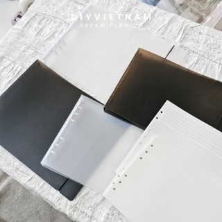 PLANNER NHỰA CỨNG A4/B5 NGANG 6 LỖ