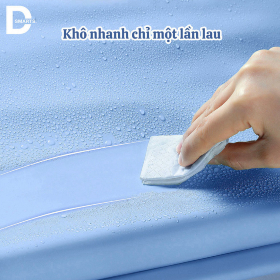 Áo mưa trong suốt Didooglt Áo Mưa Mẹ Và Bé Kèm Kính Chắn Mưa Tháo Rời Tiện Lợi